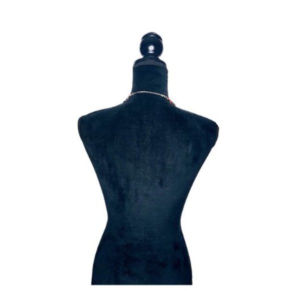 #J39 Red Choker Fashion Necklace - Picture 4 of 10